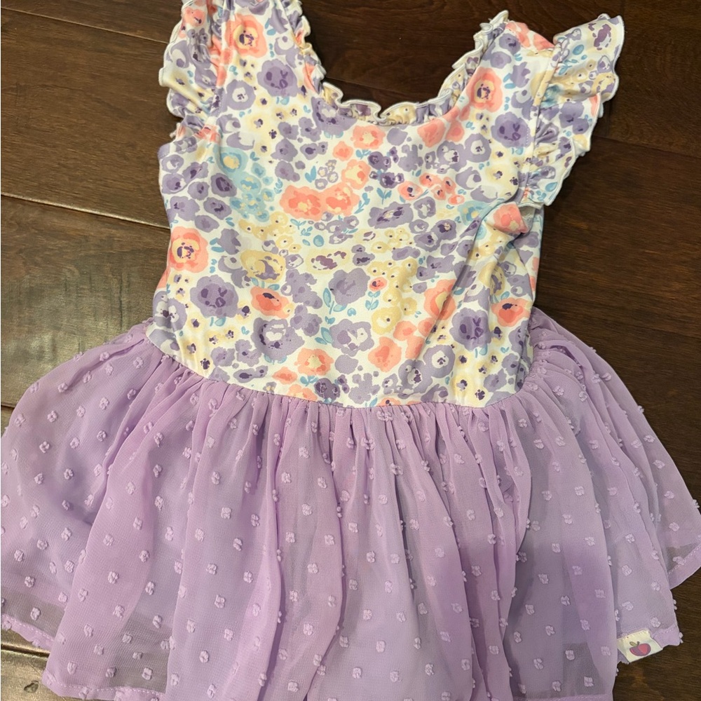 cheeky plum Pastel Floral Dress in Lilac and Pink